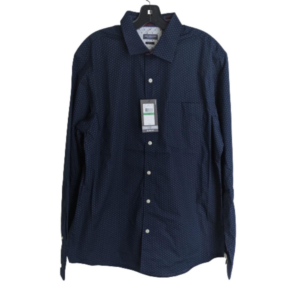 Van Heusen Slim Fit Blue Patterned Shirt Large